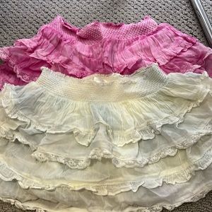 Two Love shack fancy girls skirts